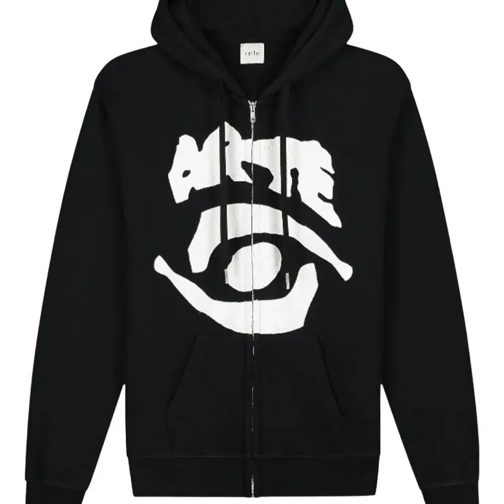 Толстовка на молнии с принтом "Глаз"