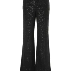 Твидовые брюки с пайетками
