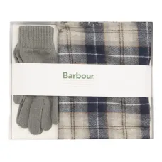 Перчатки и шарф в клетку