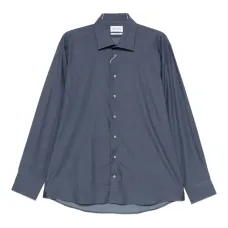 Рубашка с эффектом меланжа