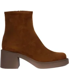 Замшевые ботильоны Chloe на каблуке 60 мм