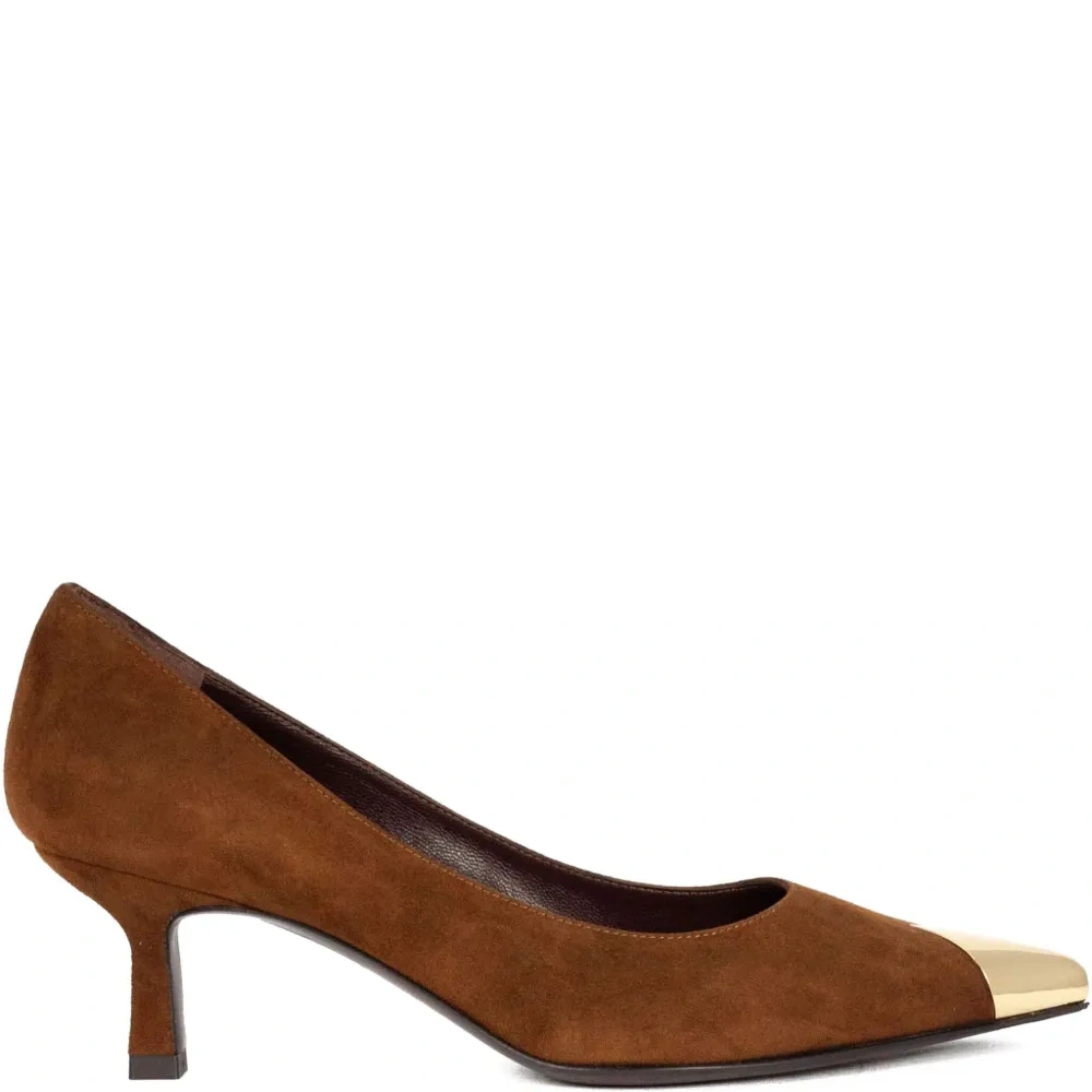 Туфли-лодочки с металлическим носком Tortuga, каблук 40 мм