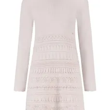 Текстурированное платье с длинными рукавами Текстурированное платье с длинными рукавами