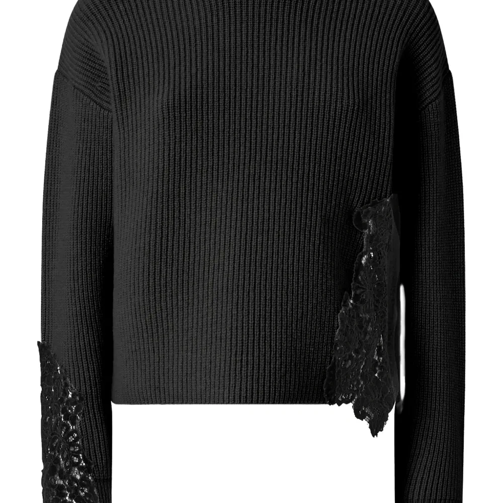 Джемпер с кружевной резинкой