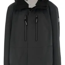 Куртка с регулируемым капюшоном и логотипом