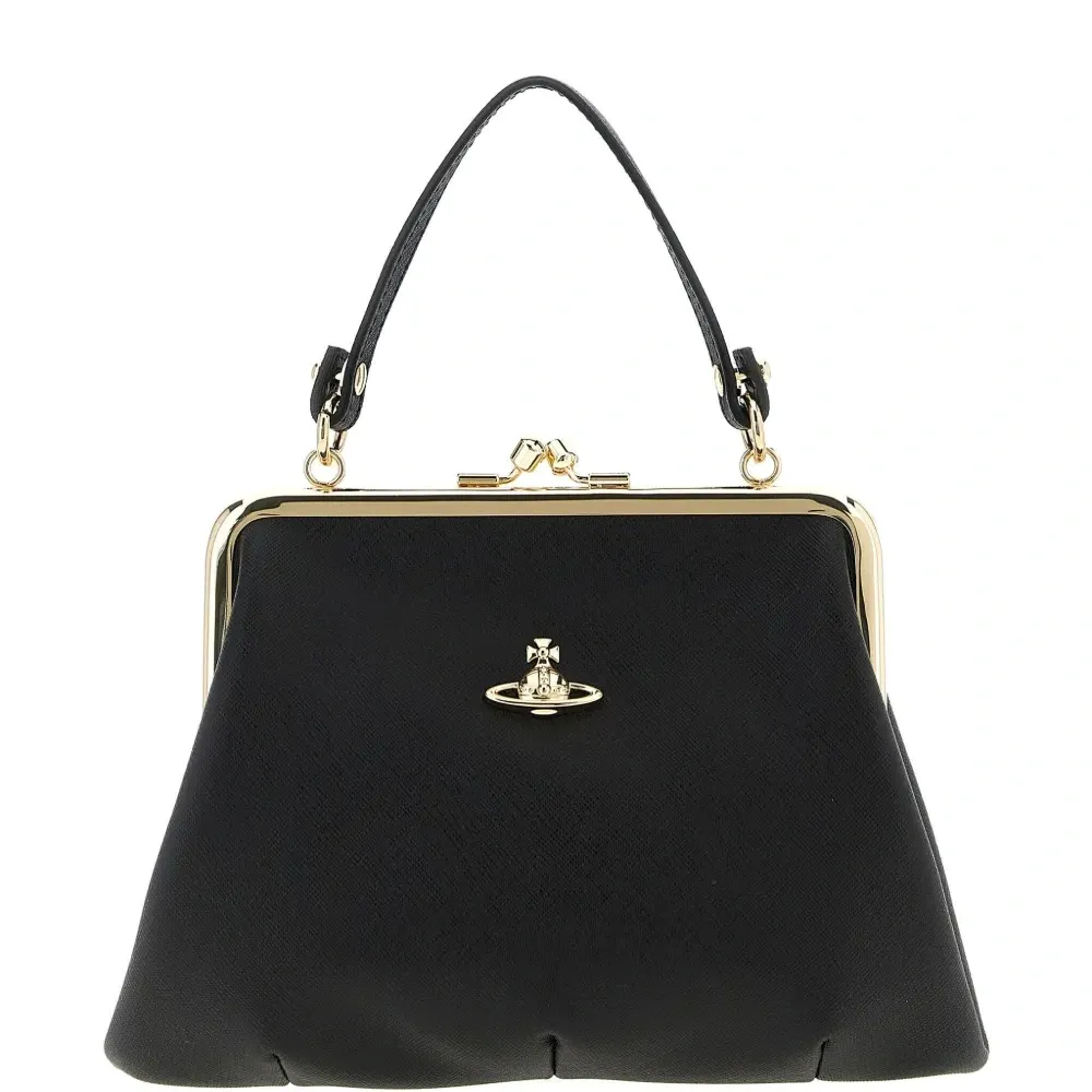 Сумка-тоут с рамочной застежкой "бабушкин стиль"