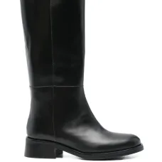 Ботинки из комбинированной кожи