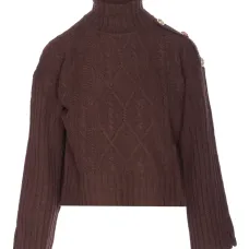 Свитер с кристальной аппликацией