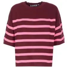 Футболка в полоску с круглым вырезом Футболка в полоску с круглым вырезом