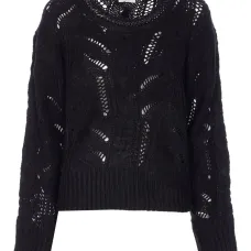 Вязаный свитер с кристаллами