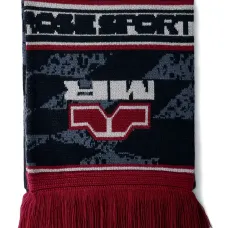 Шарф с бахромой и логотипом