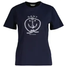 Футболка с принтом "якорь"