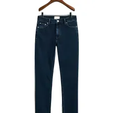 Джинсы из денима с пятью карманами