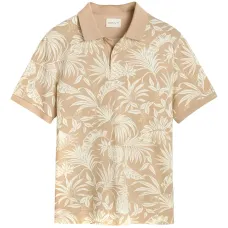 Поло с цветочным принтом