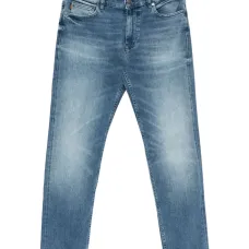 Джинсы из выцветшего денима