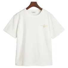 Футболка с вышивкой в виде якоря