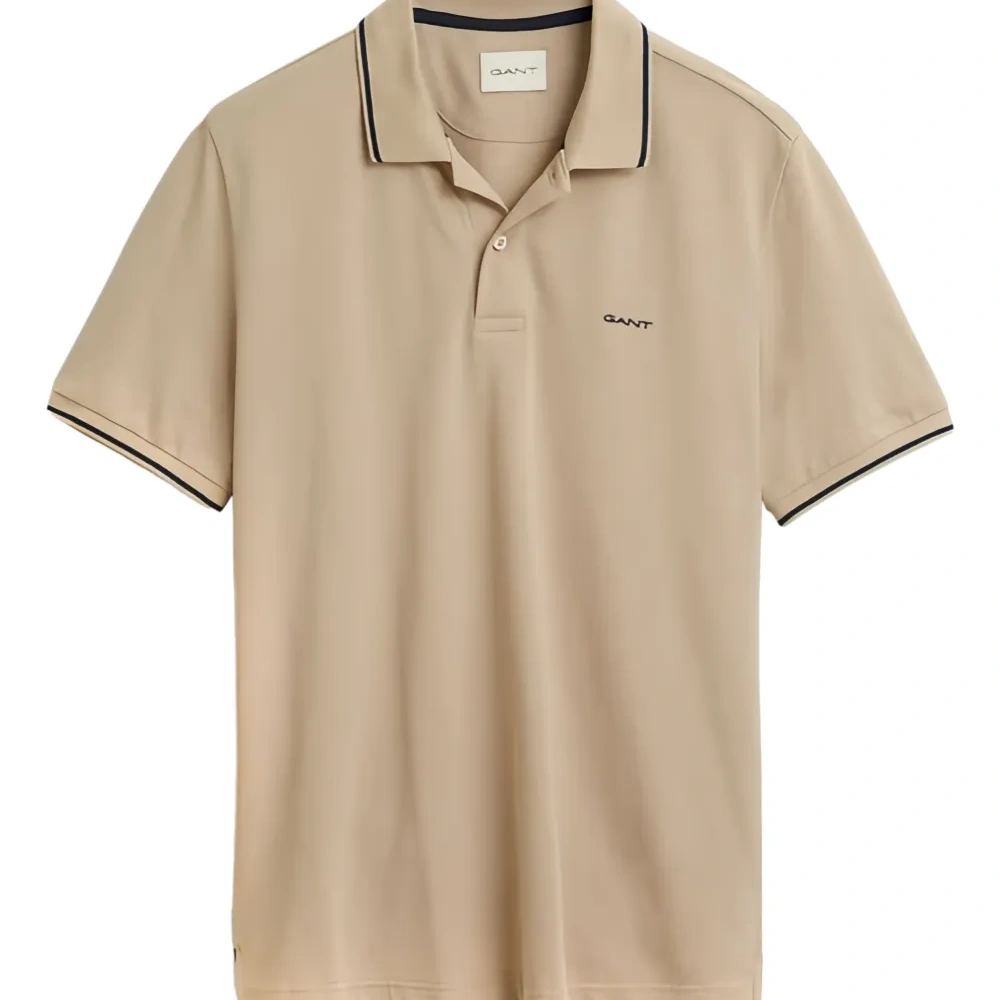 Поло с отделкой кантом