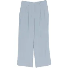 Плиссированные брюки на скрытой застежке