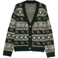 Кардиган с жаккардовым узором