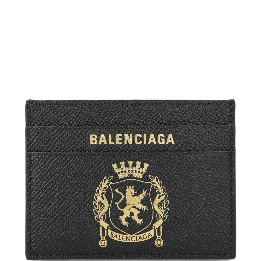 Кожаный держатель для карт с гербом