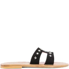 Босоножки с украшением в виде заклёпок Босоножки с украшением в виде заклёпок