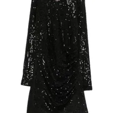 Платье с украшением из пайеток