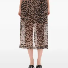 Плиссированная юбка с принтом