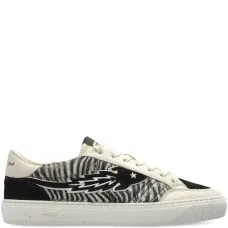 Кроссовки с вставками с принтом под зебру