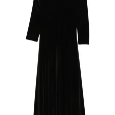 Платье миди с круглым вырезом