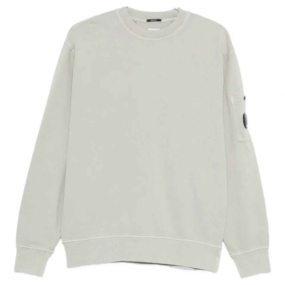 Свитшот с круглым вырезом и деталями-линзами