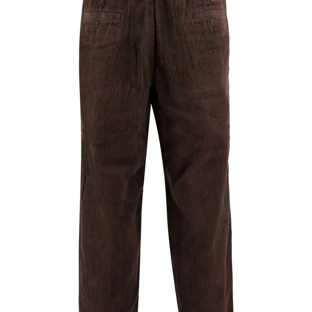 Брюки из вельвета с поясом