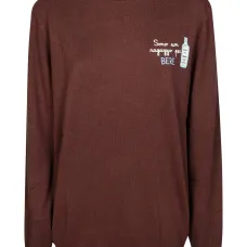 Светлый свитер с вышивкой Heron