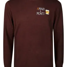 Вышитый свитер с круглым вырезом