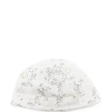 Шапка бини с цветочным принтом
