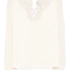 Блузка с кружевной отделкой