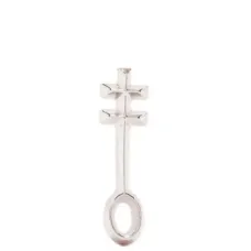 Серьга-кольцо с символом Нефер