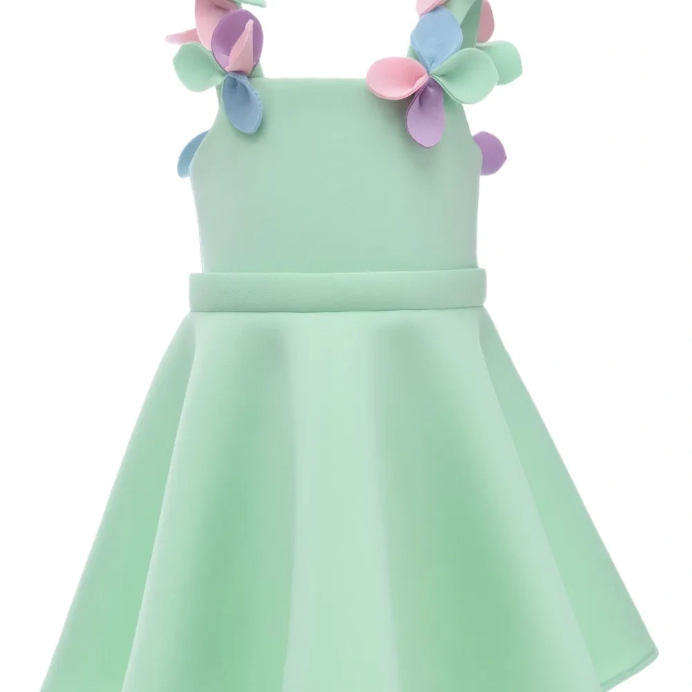 Платье Lila Blossom с цветочными аппликациями