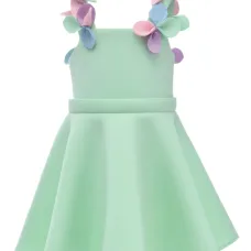 Платье Lila Blossom с цветочными аппликациями