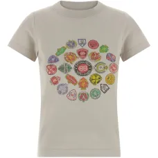 Футболка с круглым вырезом и принтом логотипа