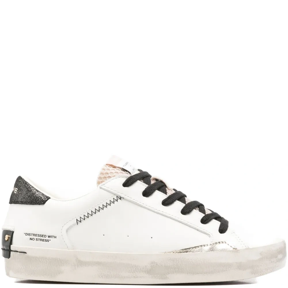 Кожаные кроссовки