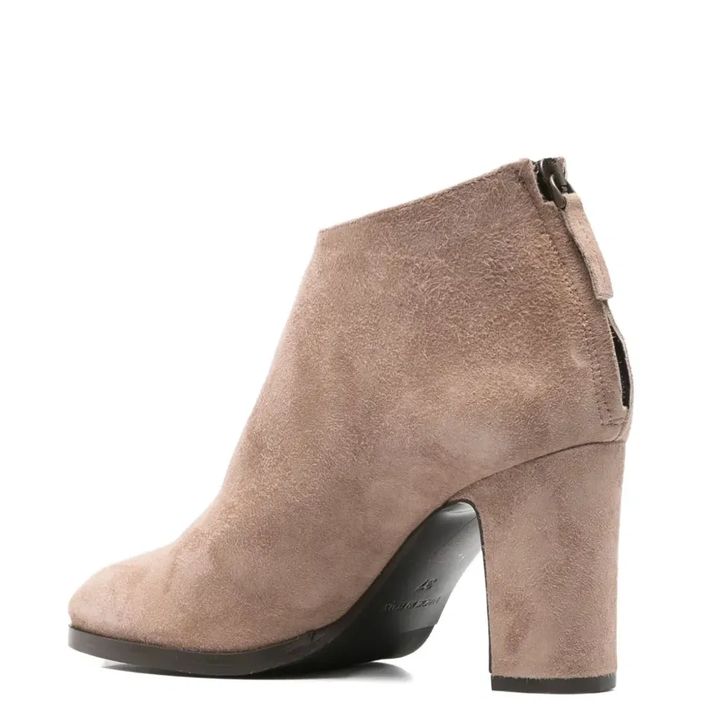 Кожаные ботинки на молнии