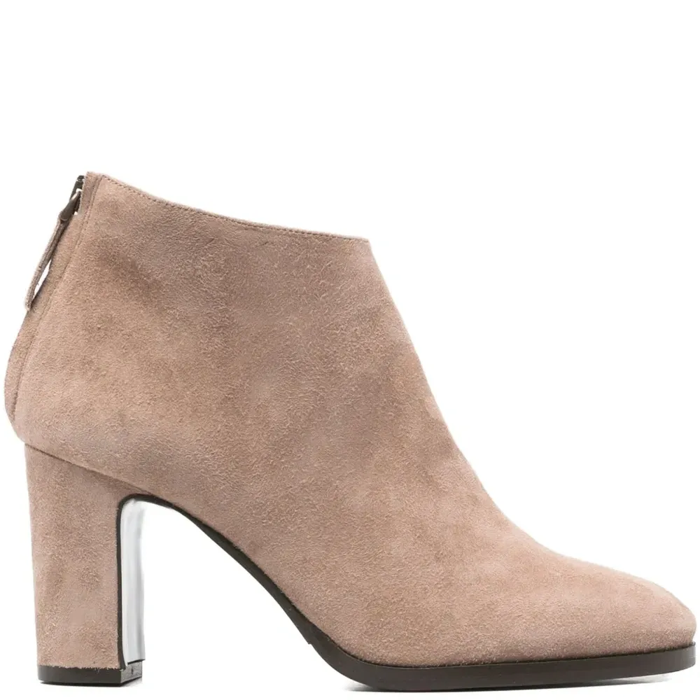 Кожаные ботинки на молнии