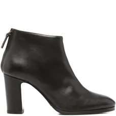 Кожаные ботильоны на молнии