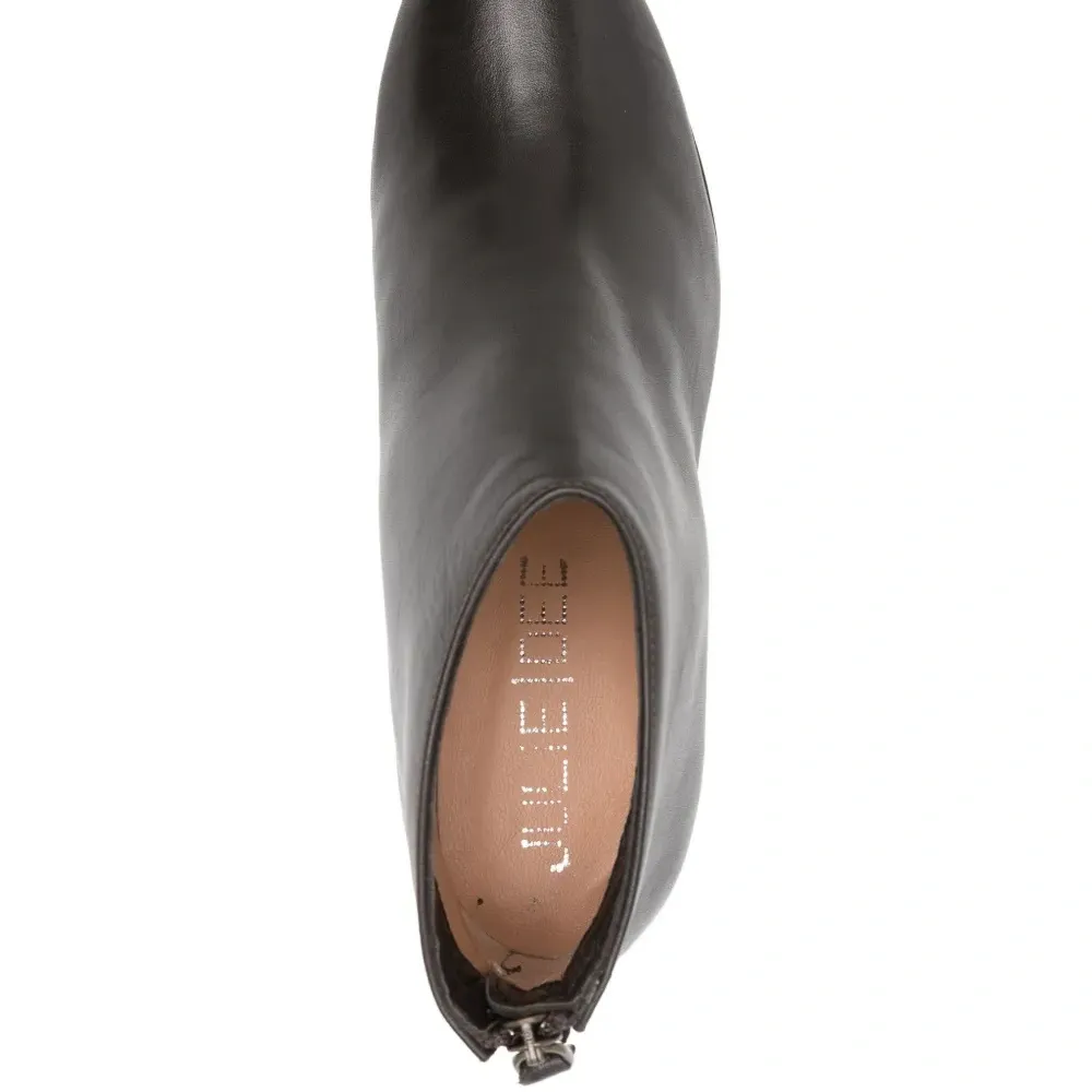 Кожаные ботильоны на молнии Кожаные ботильоны на молнии