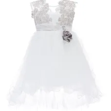 Платье Demi из кружевной ткани с цветочным узором и блестками