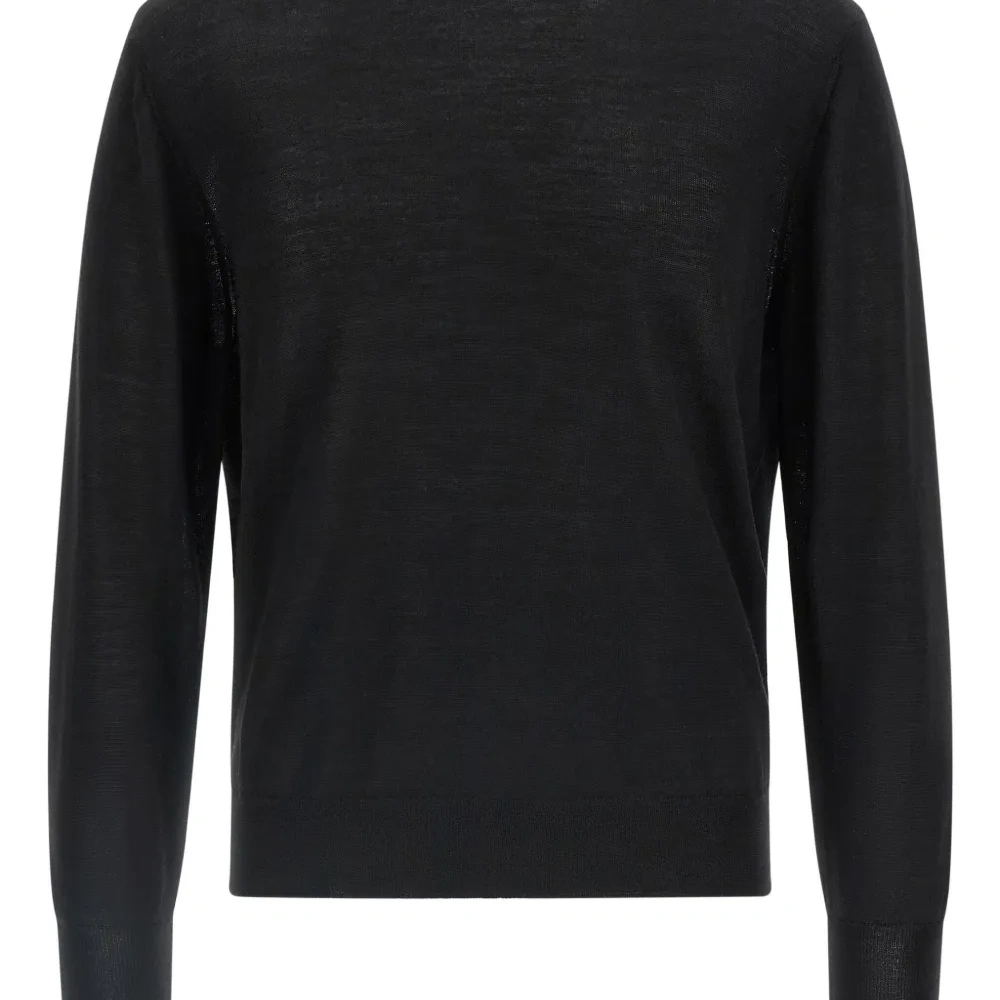 Джемпер с длинными рукавами и круглым вырезом