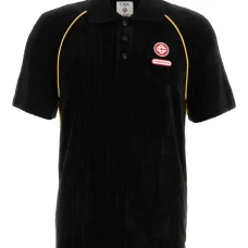 Поло с отделкой из вельвета