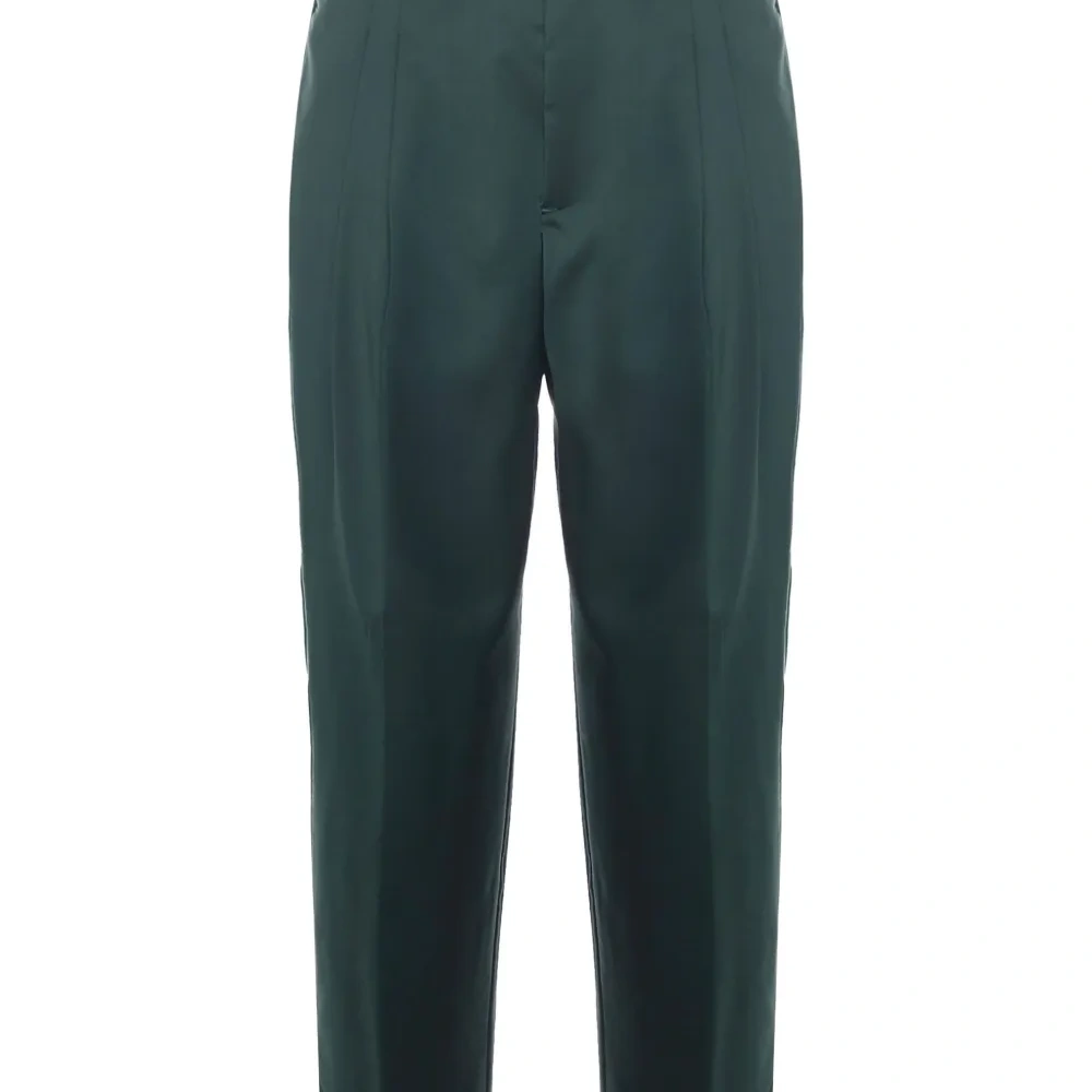 Плиссированные брюки на резинке