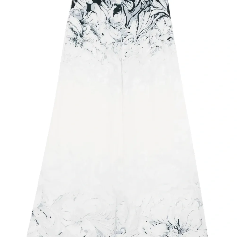 Расклешенные брюки с принтом