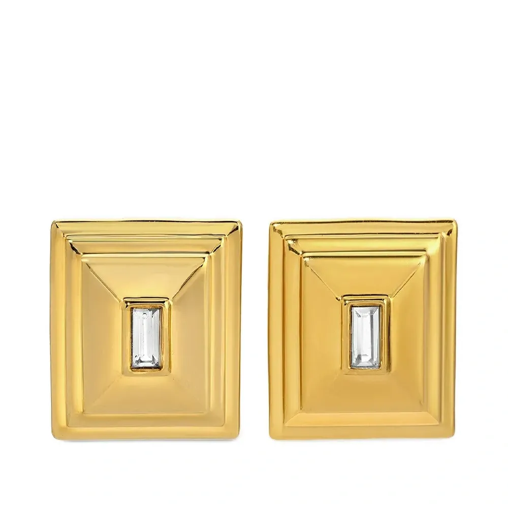 Квадратные серьги Plaza
